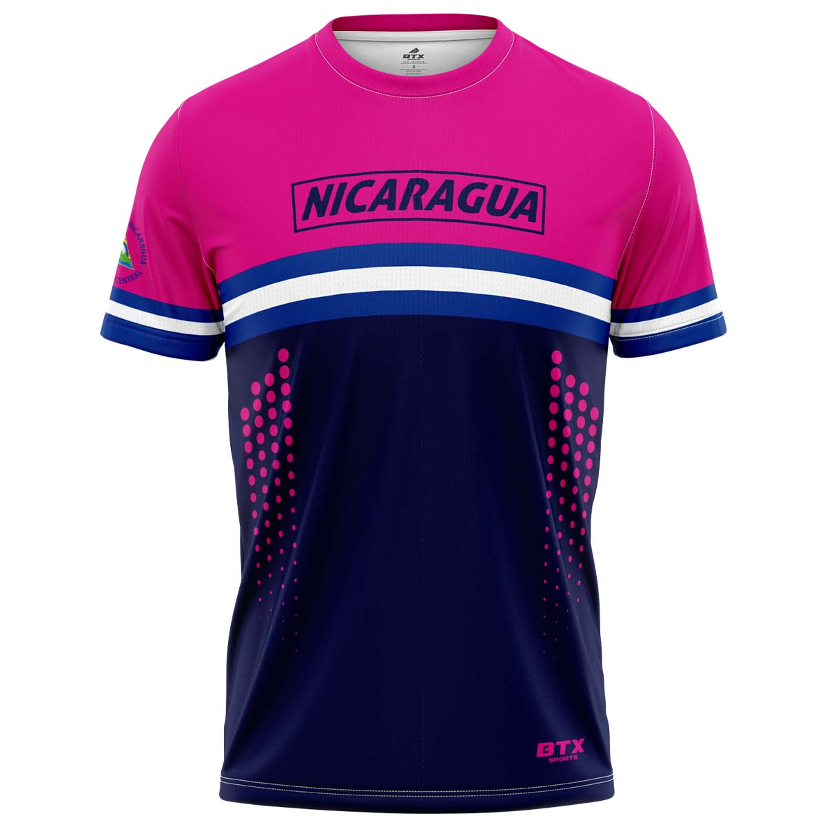 Camiseta Rosa Nicaragua multideportiva niño
